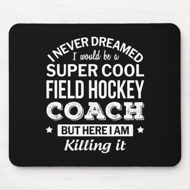 Tapis De Souris Cadeau d'entraîneur de hockey sur gazon (Devant)