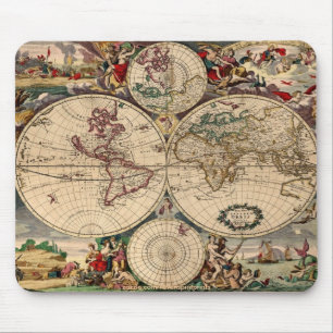 Tapis De Souris Cadeau du concepteur de cartes du Vieux Monde