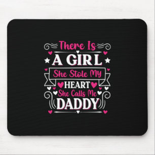 Tapis De Souris Cadeau fête des pères   Une Fille M'Appelle Papa