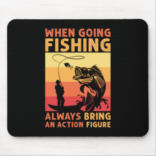 Tapis De Souris Cadeau Fisher en allant à la pêche