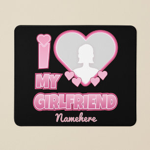 Tapis De Souris Cadeau personnalisé Je t'aime ma copine – Ajouter