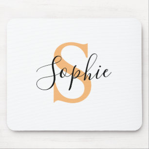 Tapis De Souris Cadeau Personnalisé Nom Personnalisé Écriture Élég