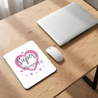Tapis de Souris Cadeau Personnalisé Super Maman Me