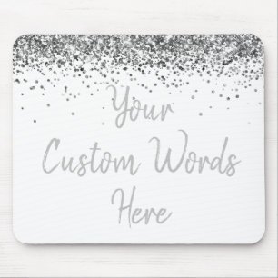 Tapis De Souris Cadeau personnalisé White Silver Assistant Anniver