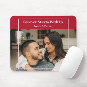 Tapis De Souris Cadeau romantique personnalisé avec photo et texte