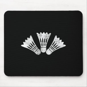 Tapis De Souris Cadeau vintage de badminton