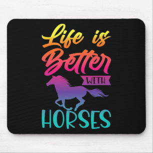 Tapis De Souris Cadeaux Cheval Pour Filles. équitation6