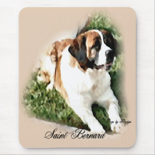 Tapis De Souris Cadeaux d'art Saint Bernard