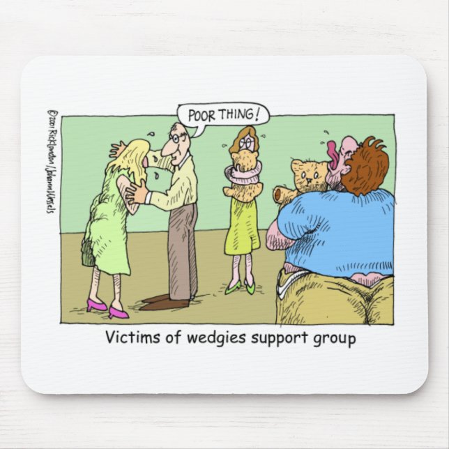 Tapis De Souris Cadeaux de caricature du groupe de soutien Wedgie  (Devant)