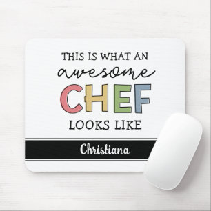Tapis De Souris Cadeaux de chef sur mesure Meilleur Chef Jamais