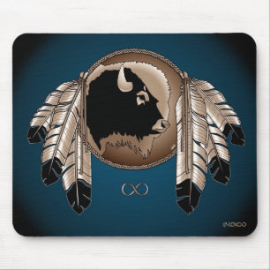 Tapis De Souris Cadeaux de faune des Premières nations Art autocht