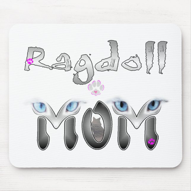 Tapis De Souris Cadeaux de maman de Ragdoll (Devant)