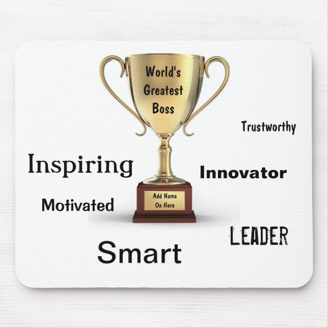 Tapis De Souris Cadeaux de Merci pour le patron (Devant)