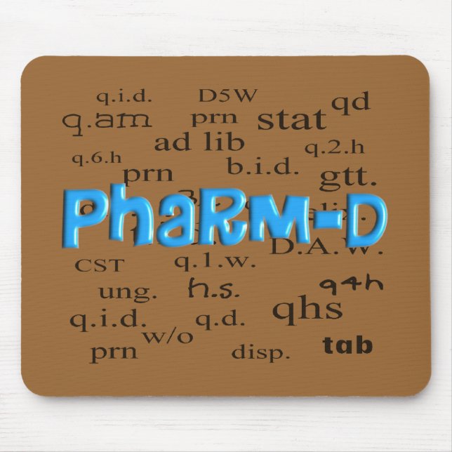 Tapis De Souris Cadeaux de Pharm-D d'étudiant de pharmacie (Devant)