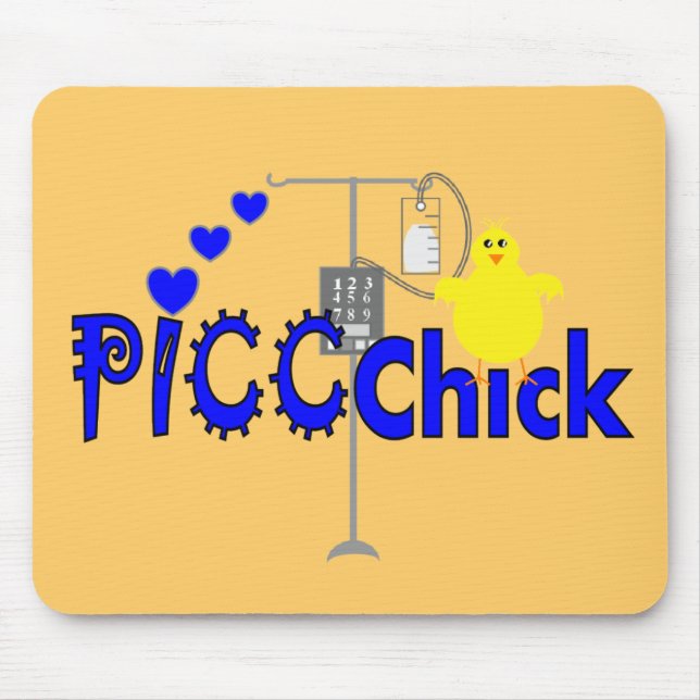 Tapis De Souris Cadeaux de POUSSIN de PICC (LIGNE INFIRMIÈRE de (Devant)