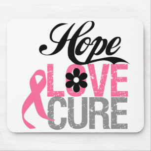 Tapis De Souris Cadeaux de TRAITEMENT d'AMOUR d'ESPOIR de cancer