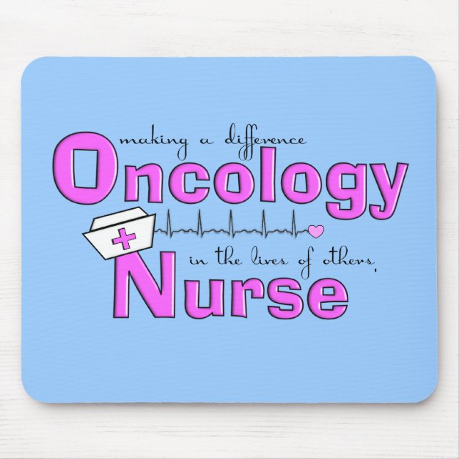 Tapis De Souris Cadeaux d'infirmière d'oncologie (Devant)