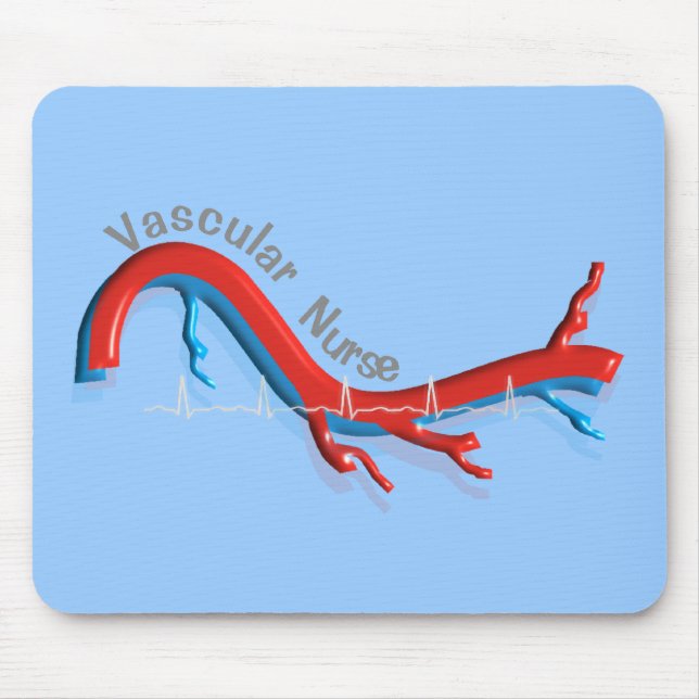 Tapis De Souris Cadeaux d'infirmières vasculaires uniques (Devant)
