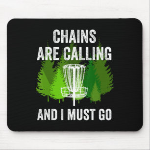 Tapis De Souris Cadeaux Drôles De Golf De Disque Chaînes Appellent