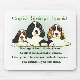 Tapis De Souris Cadeaux espagnols anglais Springer