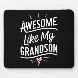 Tapis De Souris Cadeaux Incroyables Comme Mon Petit-Fils Hommes Dr