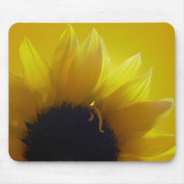 Tapis De Souris Cadeaux jaunes de fleur de Mousepad de tournesol (Devant)
