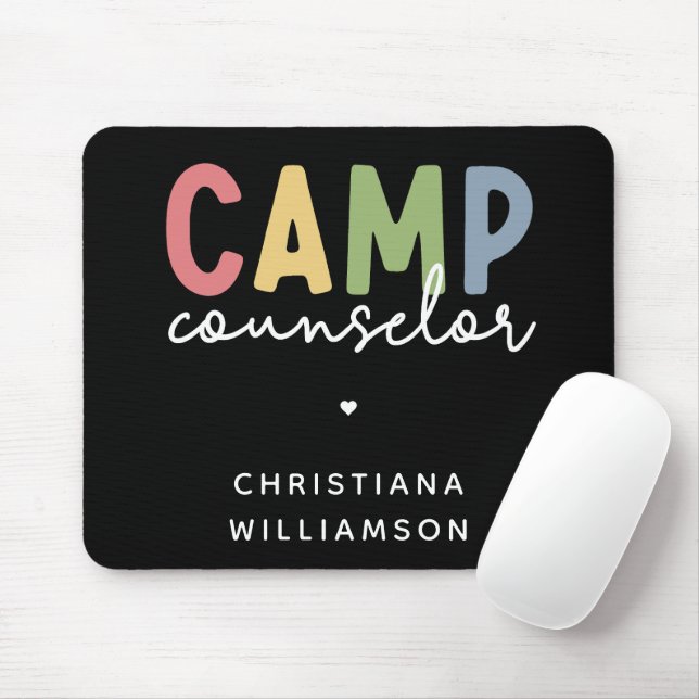 Tapis De Souris Cadeaux personnalisés de conseillers de camp (Avec souris)