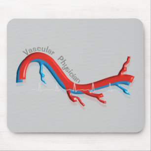 Tapis De Souris Cadeaux vasculaires uniques de médecin