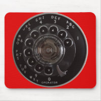 Cadran rotatoire vintage Mousepad de téléphone