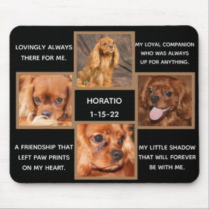 Tapis De Souris Cadre personnalisé pour le souvenir de chien