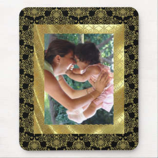 Tapis De Souris Cadre photo Motif d'or