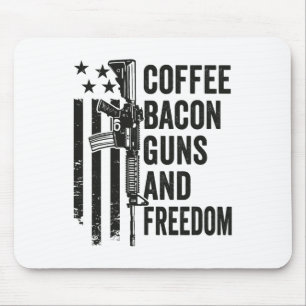 Tapis De Souris Café Bycon Armes Et Liberté - Barbecue Grill Boire
