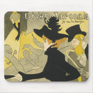 Tapis De Souris Café Club Néo-Art Nouveau, Divan Japonais
