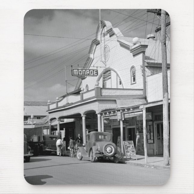 Tapis De Souris Café de Monroe, Key West, les années 1930 (Devant)