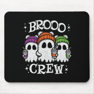 Tapis De Souris Café glacé Cute Ghosts - Café fantôme Halloween -