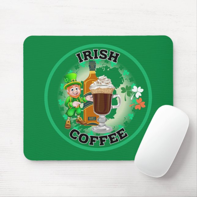 Tapis De Souris Café Irlandais - Un Elixir. (Avec souris)