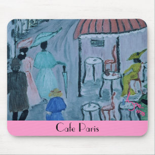 Tapis De Souris Cafe Paris, 1978 par l'artiste autrichien Inge