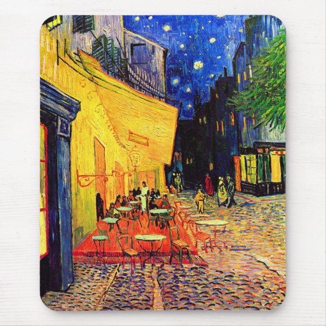 Tapis De Souris Café Terrasse Place du Forum Van Gogh Art (Devant)