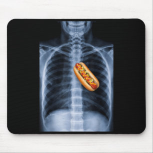 Tapis De Souris Cage thoracique radiographie cœur hot dog anatomie