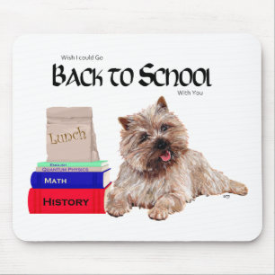 Tapis De Souris Cairn Terrier Retour à l'école