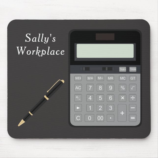 Tapis De Souris Calculette et stylo (Devant)