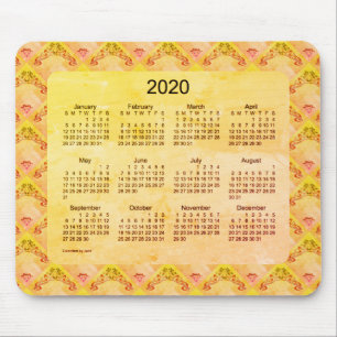Tapis De Souris Calendrier 2020 par Janz Art Nouveau Foil