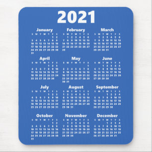 Tapis De Souris Calendrier 2021 Couleur personnalisée Mousepad mod