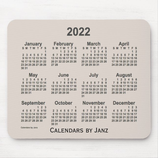 Tapis De Souris Calendrier 2022 La Boca Smoke par Janz Mouse Pad (Devant)