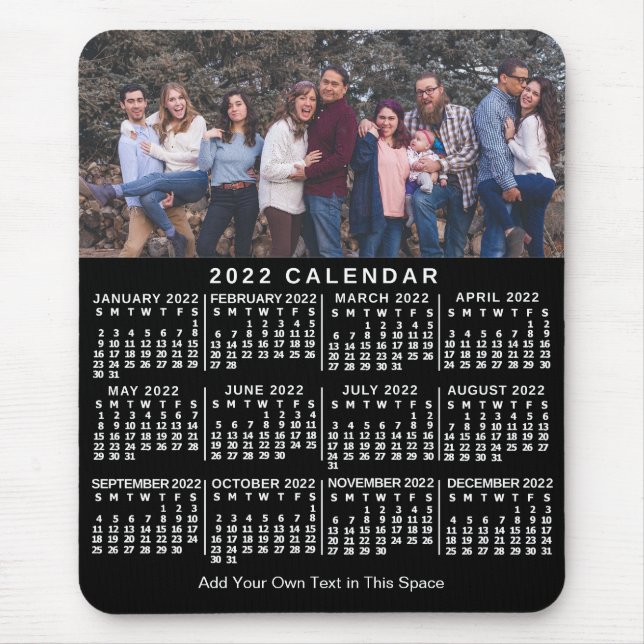 Tapis De Souris Calendrier 2022 (Voir la description pour la nouve (Devant)