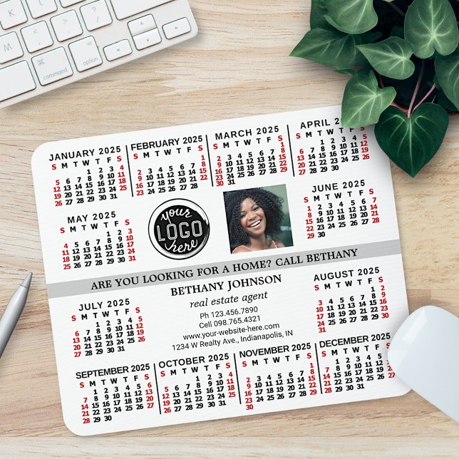 Tapis De Souris Calendrier 2023 Logo d'entreprise Photo Texte Faci (Créateur téléchargé)