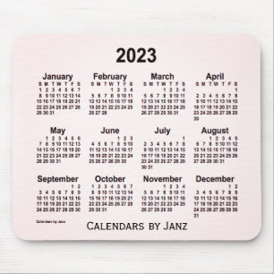 Tapis De Souris Calendrier 2023 Sangria Smoke par Janz Mouse Pad