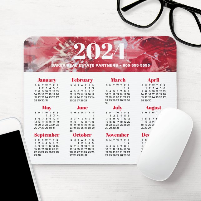 Tapis De Souris Calendrier 2024 (Créateur téléchargé)