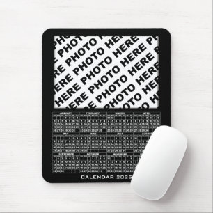 Tapis De Souris Calendrier 2025 Ajouter 1 Photos horizontales Mous
