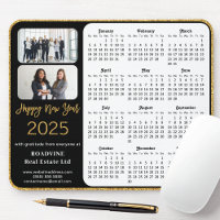 Calendrier 2025 Business Photo Elegant Gold Partie